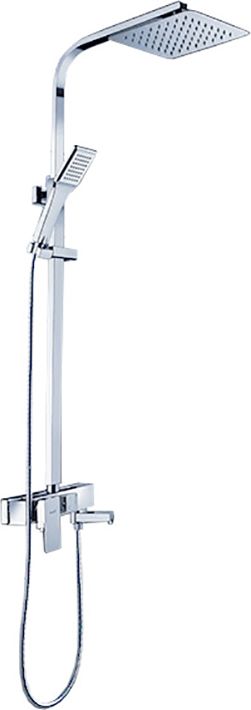 Zestaw prysznicowy Rea Rea z deszczownicą z baterią chrom (REA-P0802)