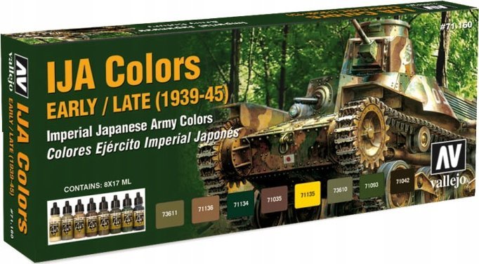 Vallejo Vallejo: AFV - IJA Colors 1937-1945 8x17