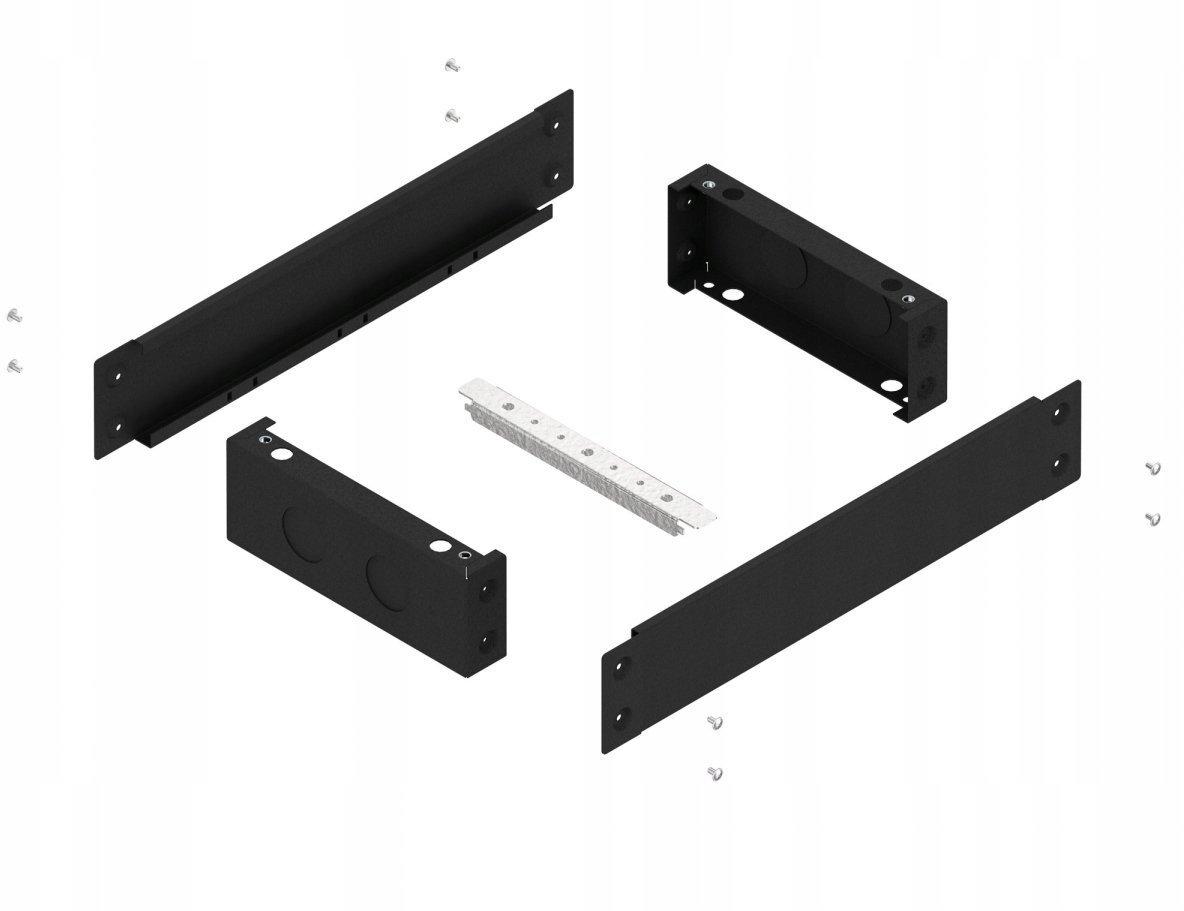 Eti-Polam Cokół o wysokości 100 mm RAL9005 do obudów HXS400 szerokości 4 (1050) PH1 D4-W4