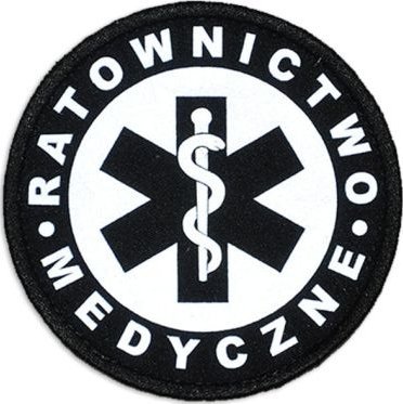 Polska Firma Emblemat odblaskowy RATOWNICTWO MEDYCZNE 20 cm