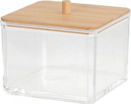 Dekoracja domu Pojemnik kosmetyczny z bambusową pokrywą