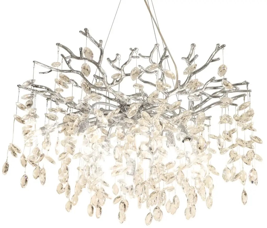 Lampa wisząca Zumaline Wisząca lampa nad wyspę Cindy MD4115-1-ECN kryształki chrom