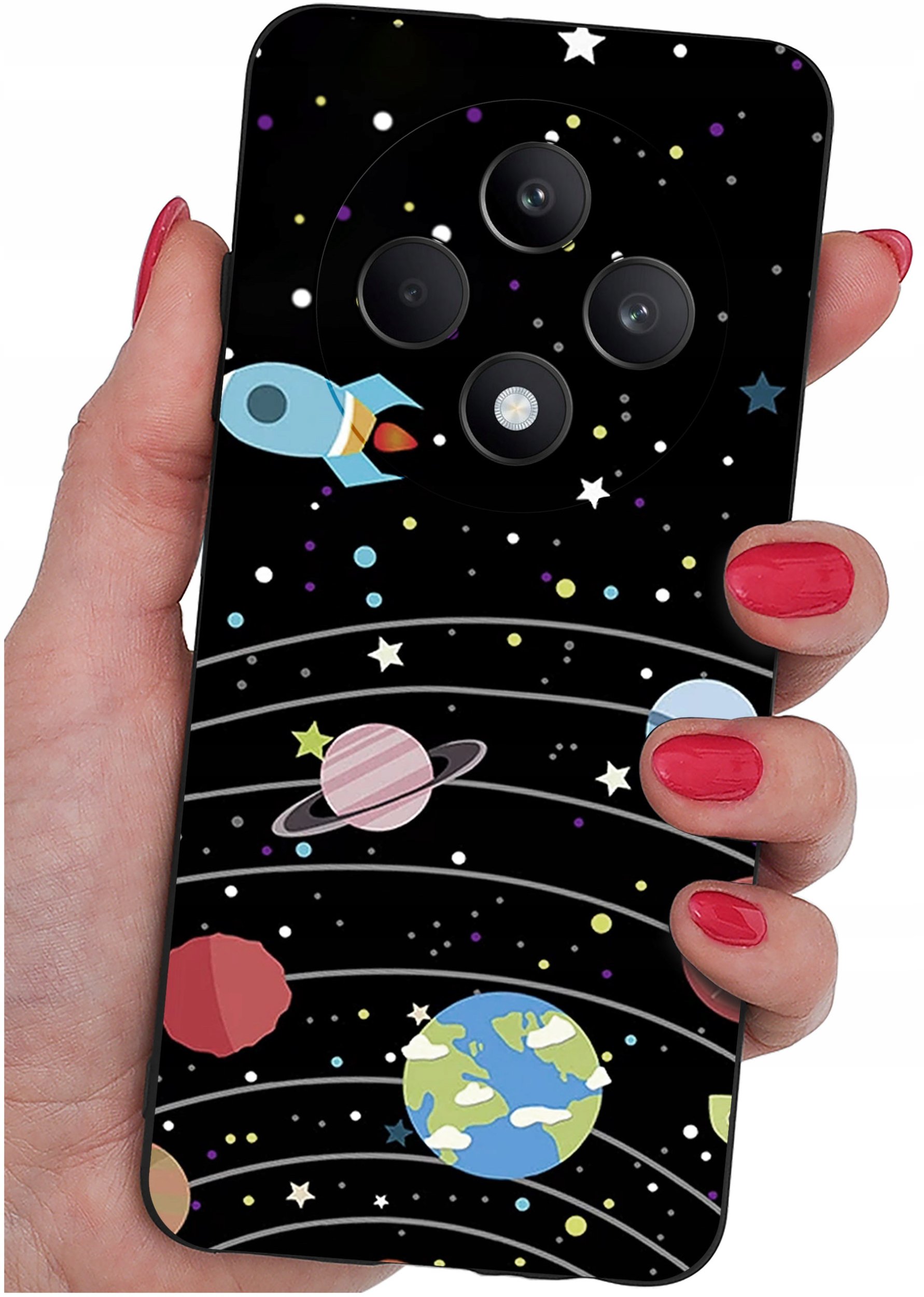 Etui do Oppo Reno 12 F 5G | 12 FS 5G WZORY |SILIKONOWE MATT CASE + SZKŁO 9H