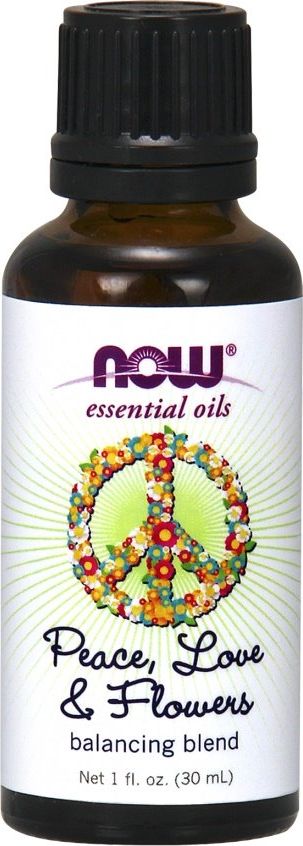 NOW Foods NOW FOODS Essential Oil Peace, Love & Flowers Oil Blend (Olejek Eteryczny Pokój, Miłość & Kwiaty) - 30ml