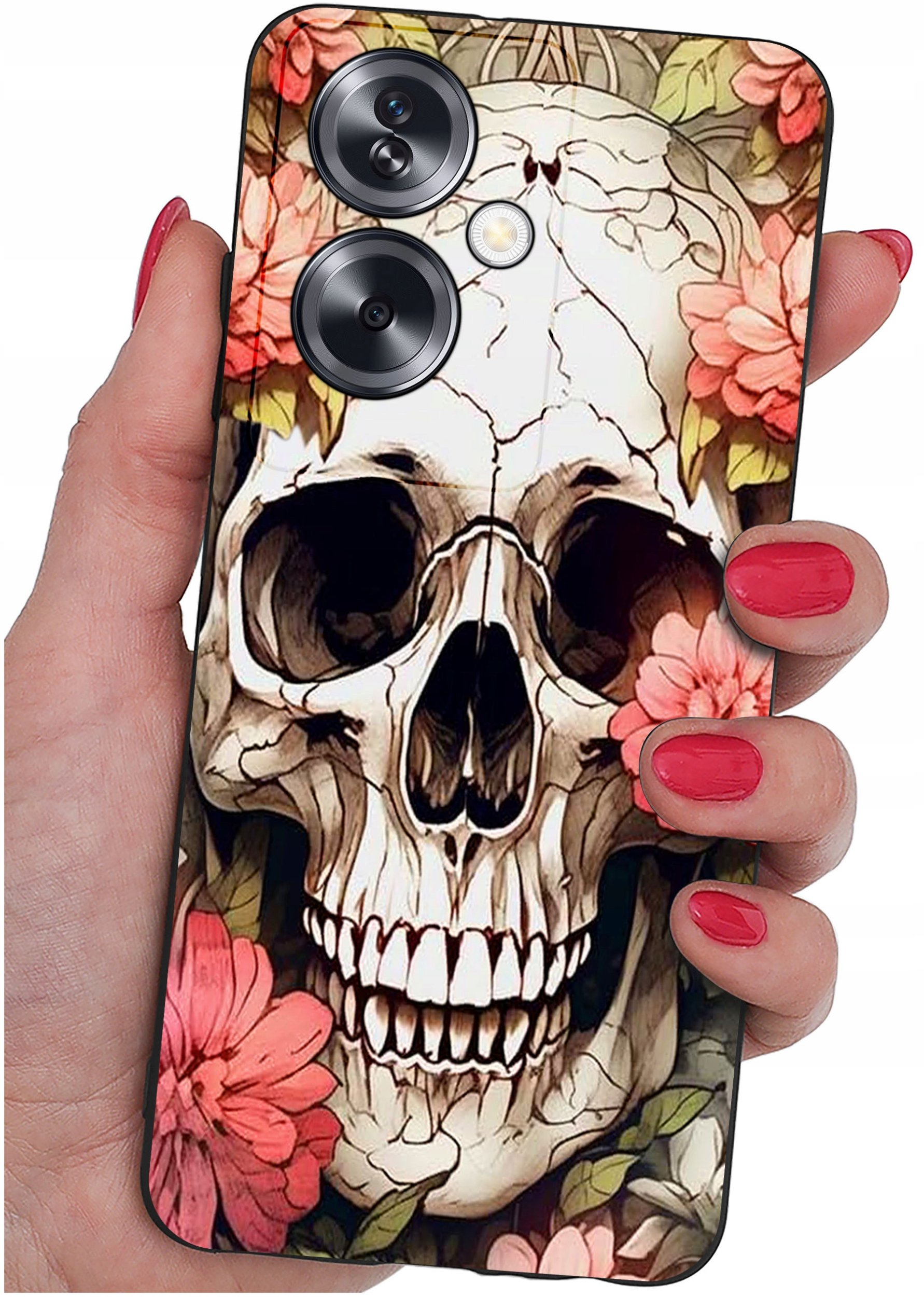 ETUI do Oppo A79 5G WZORY |SILIKONOWE MATT CASE + SZKŁO ochronne 9H