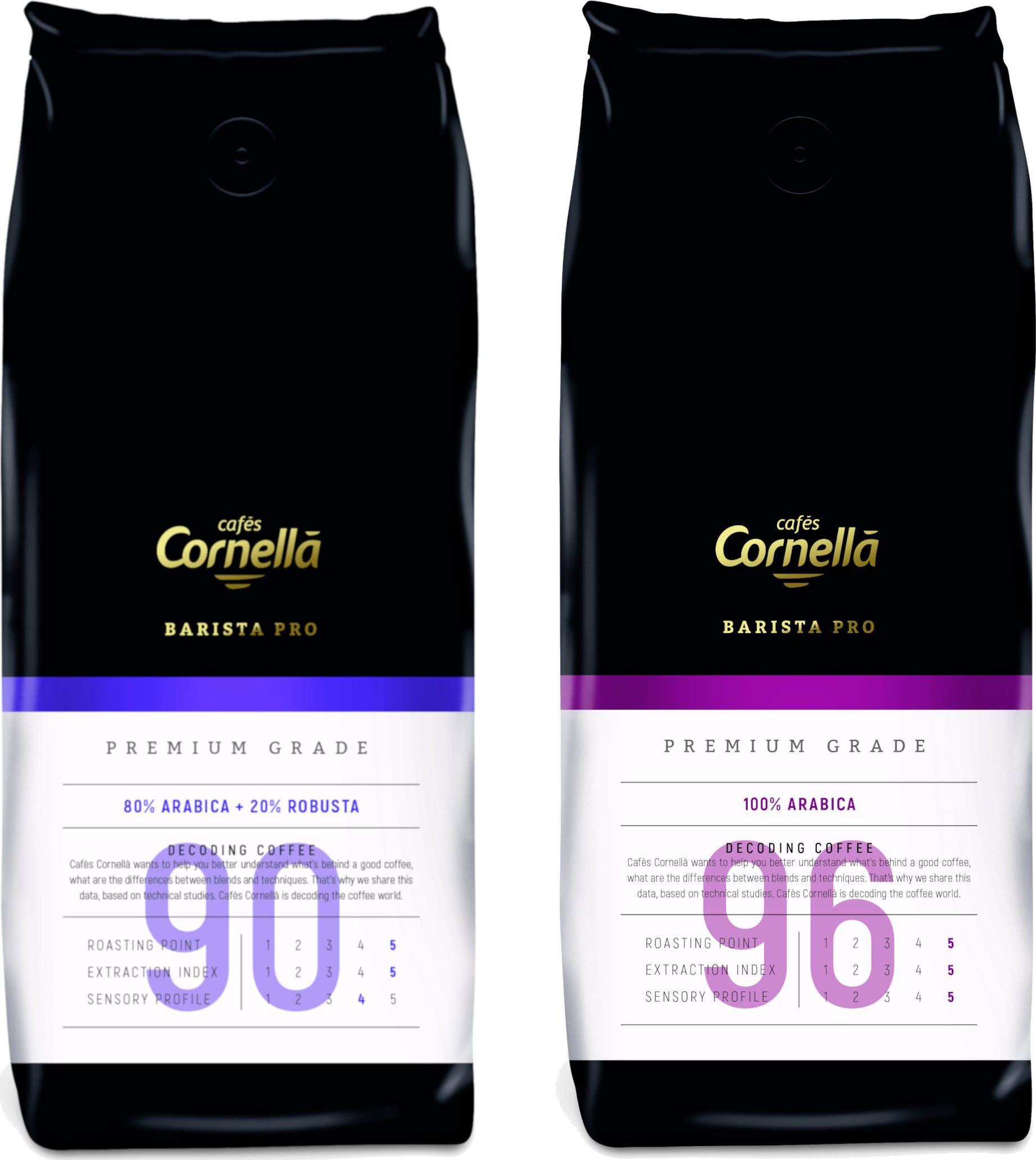 Kawa ziarnista Cornella Kawa ziarnista Barista Pro Premium Grade MIX 2x 1 kg