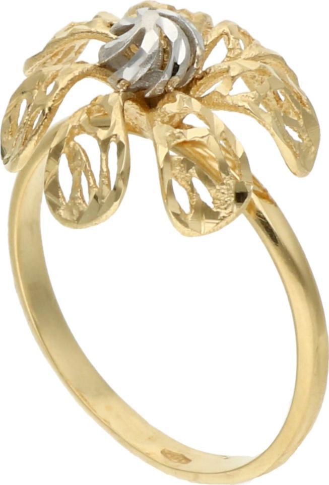 Rosanto Złoty pierścionek ażurowy kwiatek roz. 15 585 14k