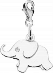 Radziszewska Jewellery Srebrny Charms SŁONIK DEDYKACJA GRATIS