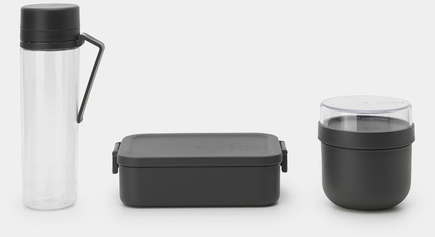 BRABANTIA Make & Take breakfast and lunch set dark grey 206740