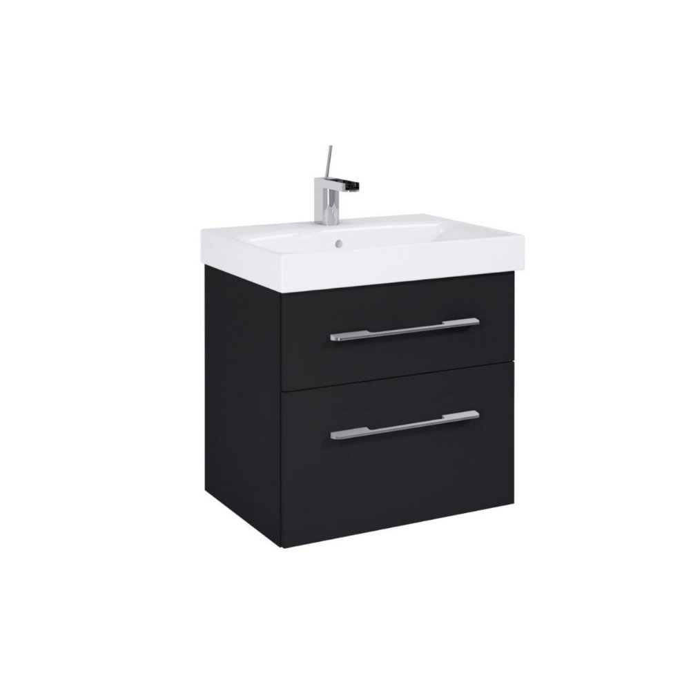 AQ.401-164348 / AQUAFORM / MADRID / SZAFKA PODUMYWALKOWA WISZĄCA 2S 60X41,8X54 BLACK HG PDW/