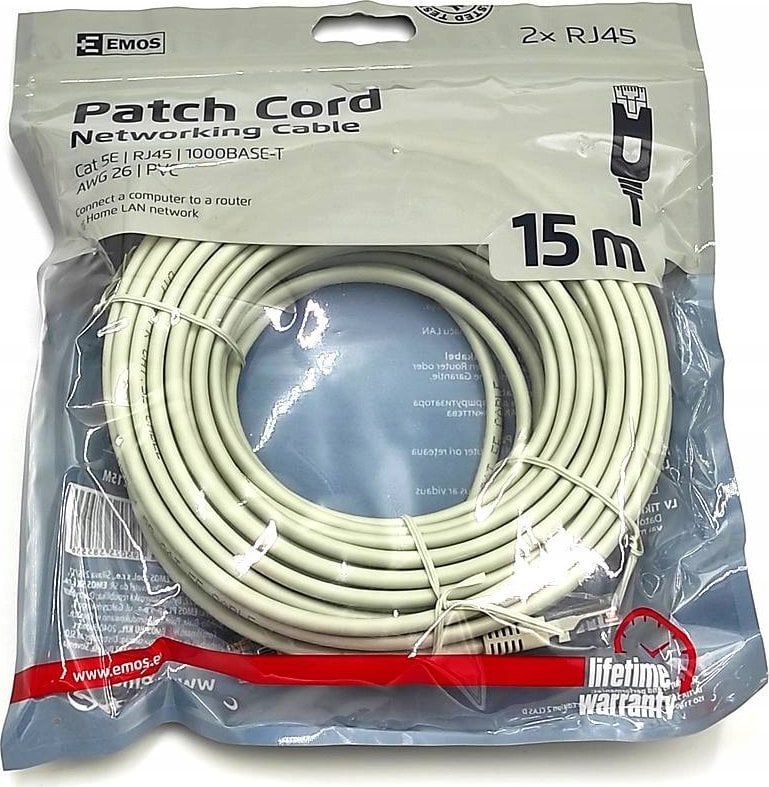 Emos Patch kabel UTP Emos S9127 Cat5e, 15m