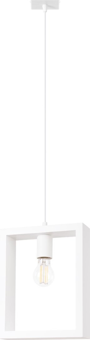 Lampa wisząca Sollux Lighting SOLLUX Lampa wisząca ARIES biała 1 x E27 SL.1312
