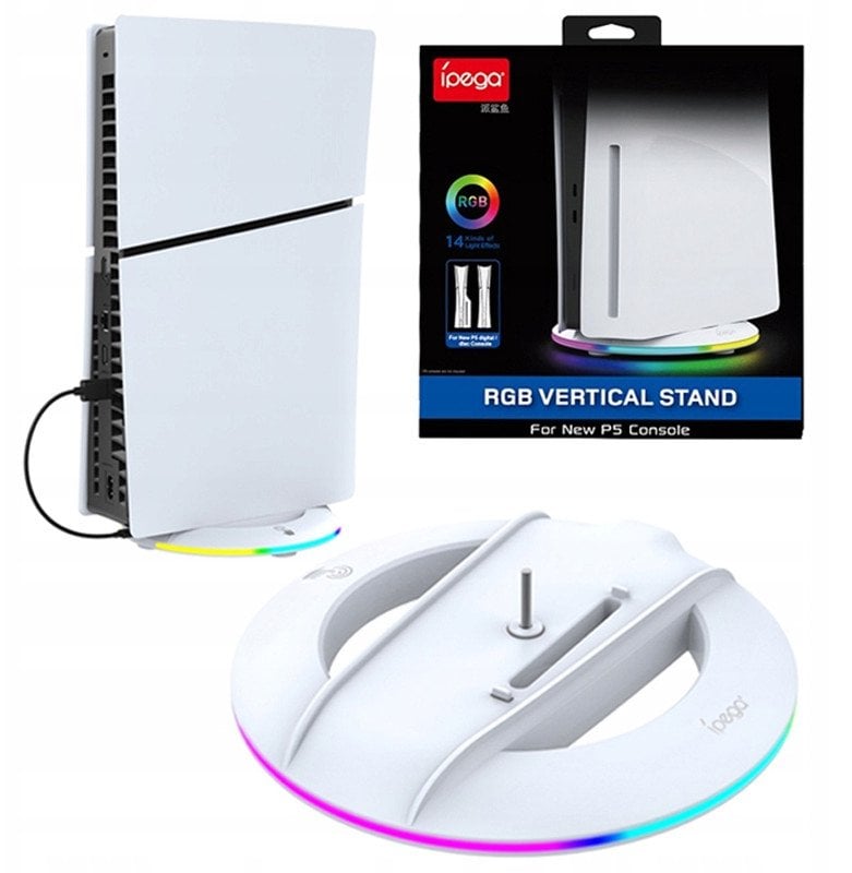 Podstawka Pionowa Podstawka IPEGA Stojak oświetleniem RGB do Sony PlayStation PS5 Slim Pro