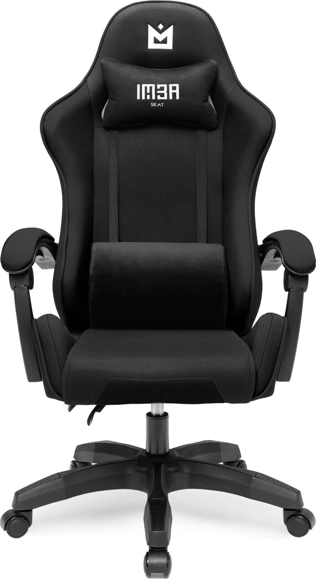 Krzesło biurowe IMBA Seat Fotel gamingowy IMBA STRIDER czarny materiałowy