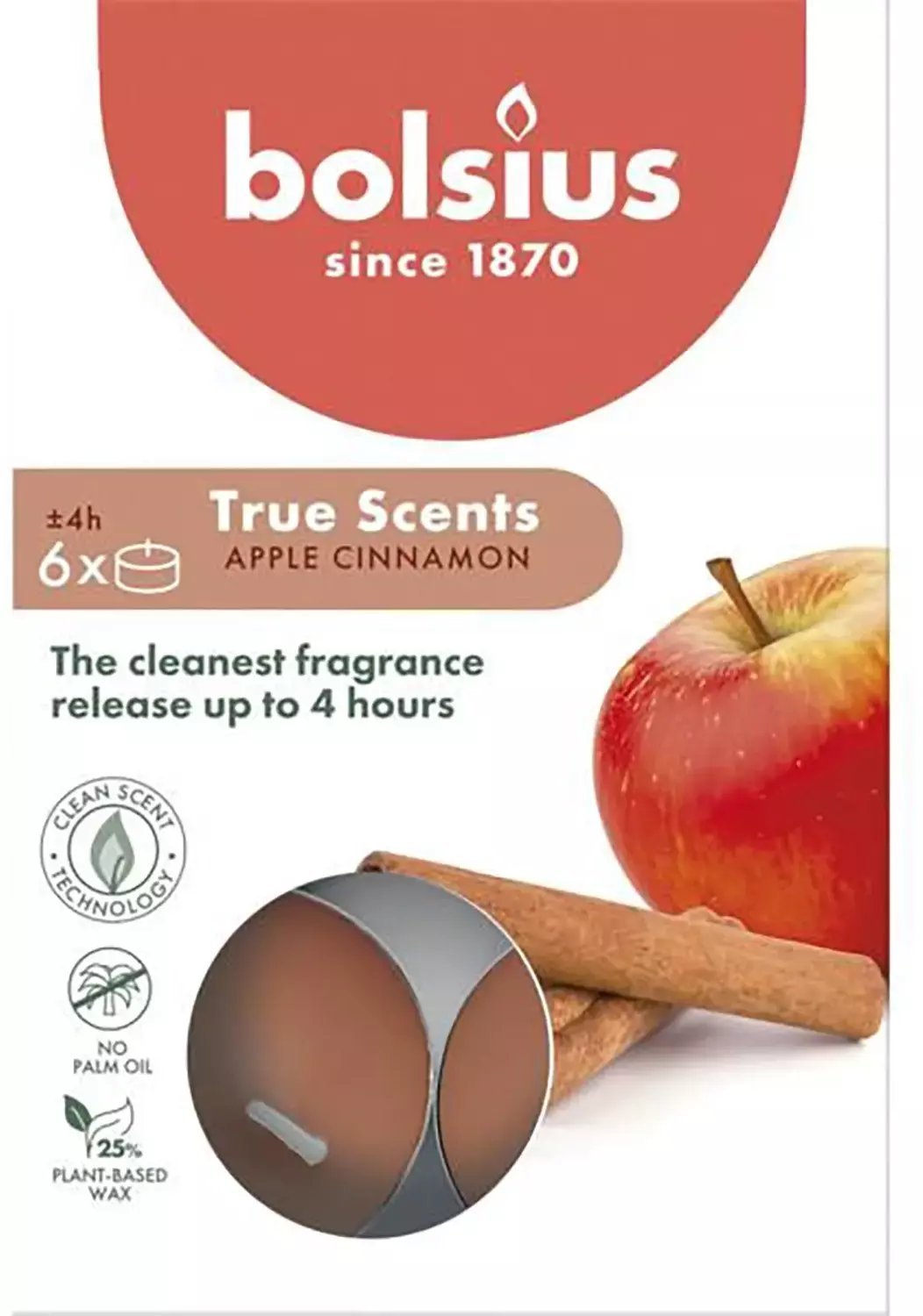 Bolsius Świece aromatyczne True Scents apple cinnamon 8717847151452 8717847151452 (8717847151452)