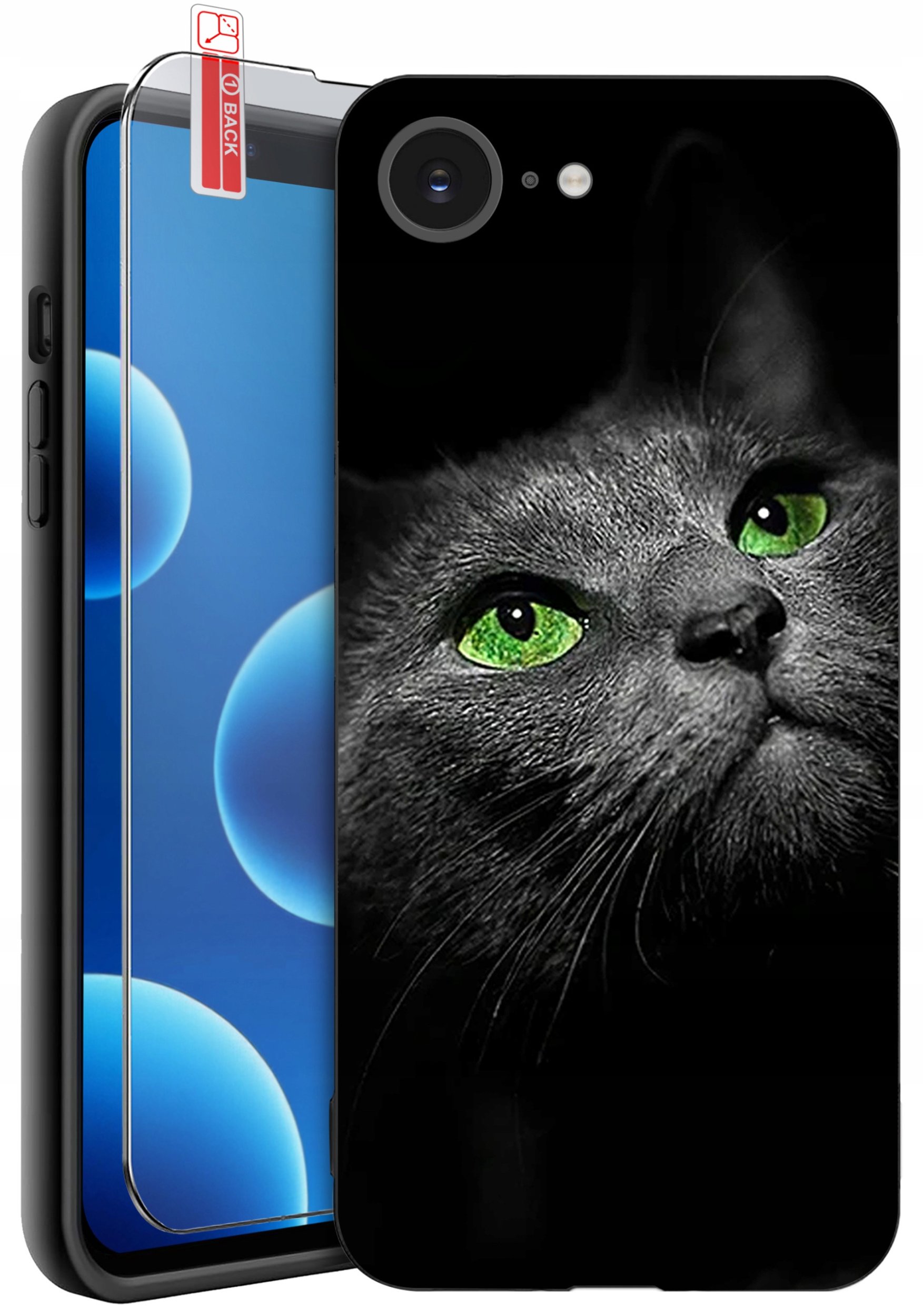 ETUI do iPhone 16e | WZORY | SILIKONOWE MATT CASE + SZKŁO 9H