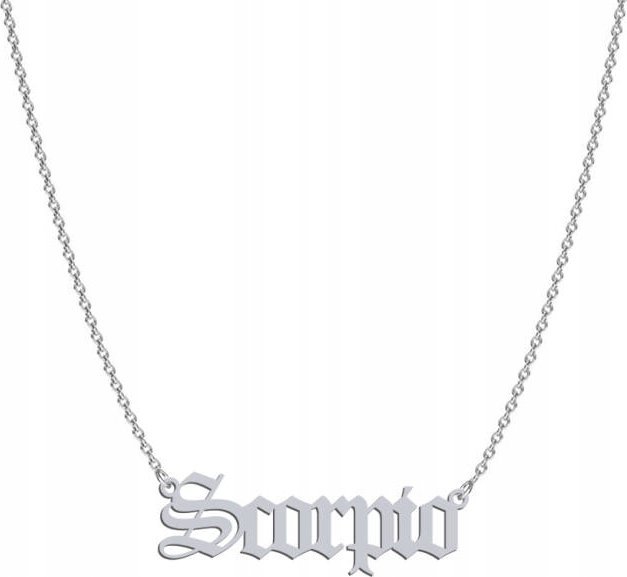 Radziszewska Jewellery Naszyjnik SKORPION SCORPIO srebro rodowane TABLICZ