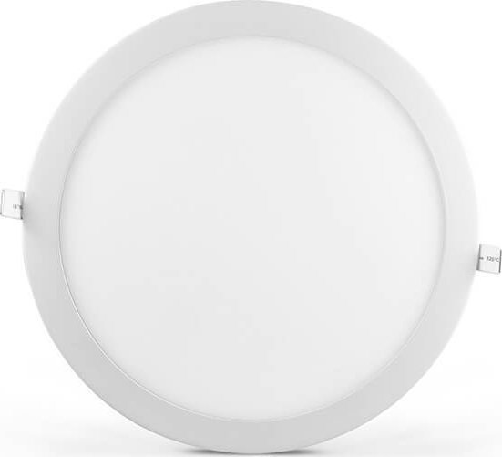 Polux Okrągła LAMPA podtynkowa MARS 303547 Polux metalowa OPRAWA wpust LED 18W 3000K do zabudowy biały