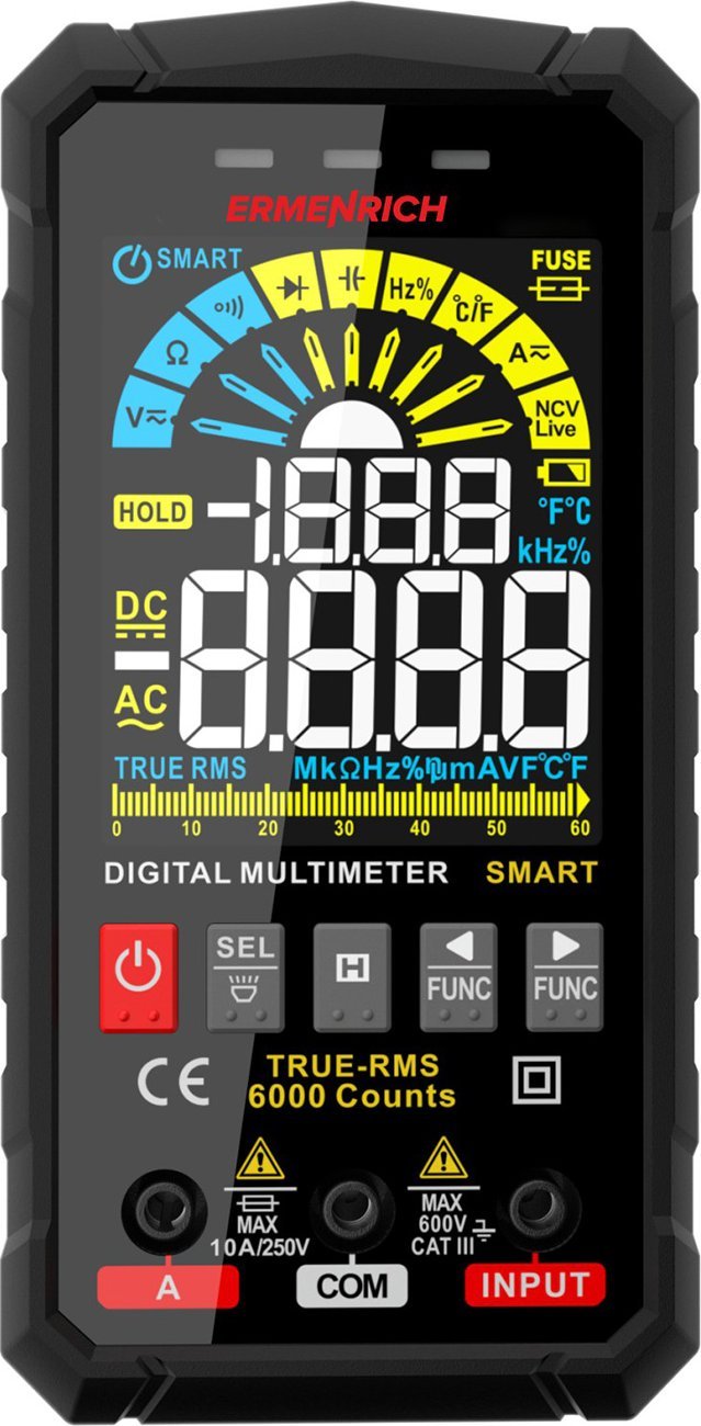 Dalmierz Ermenrich Uniwersalny miernik cyfrowy Ermenrich Zing TC26