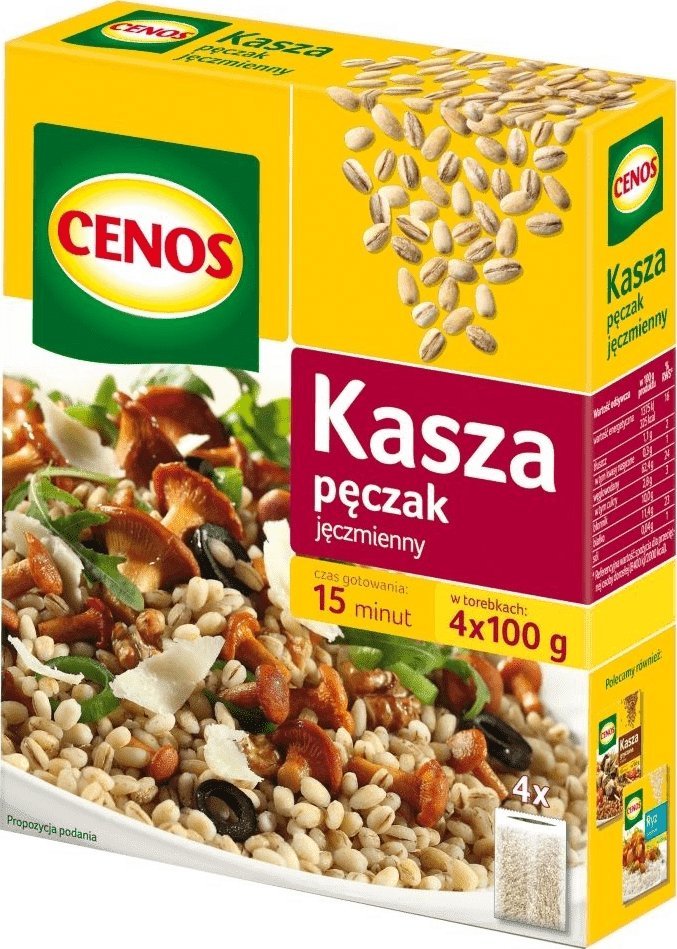 CENOS Kasza Pęczak Jęczmienny Porcjowana 4x100g