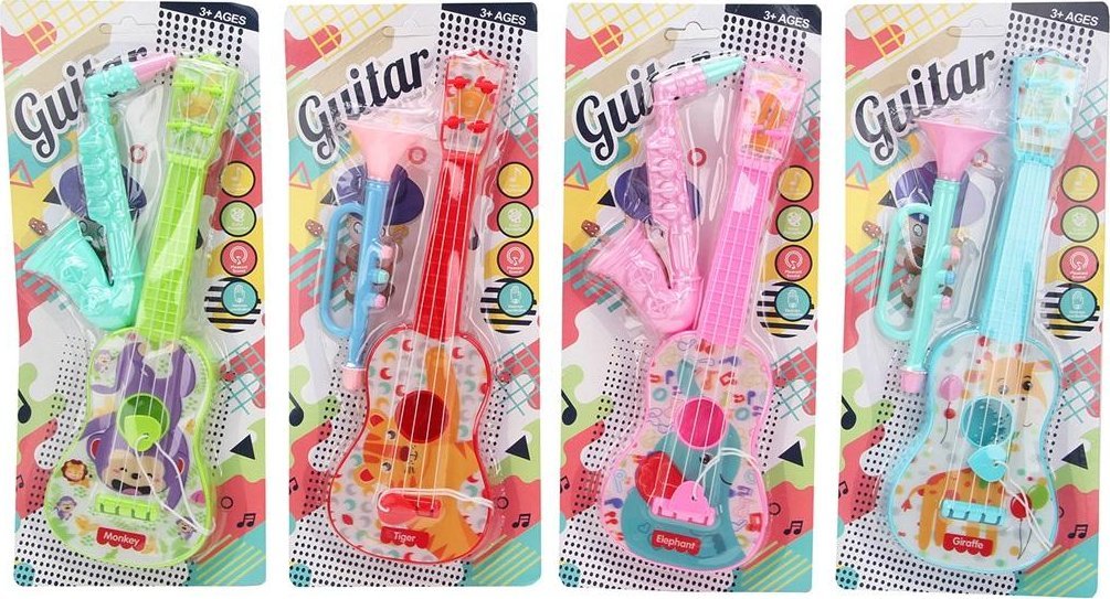 Trifox Zestaw muzyczny gitara i saksofon MIX