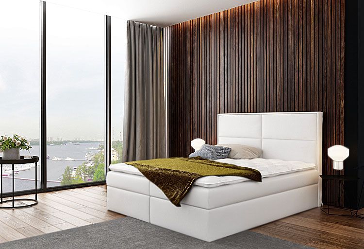 Elior Łóżko kontynentalne Frezja 120x200 - 44 kolory