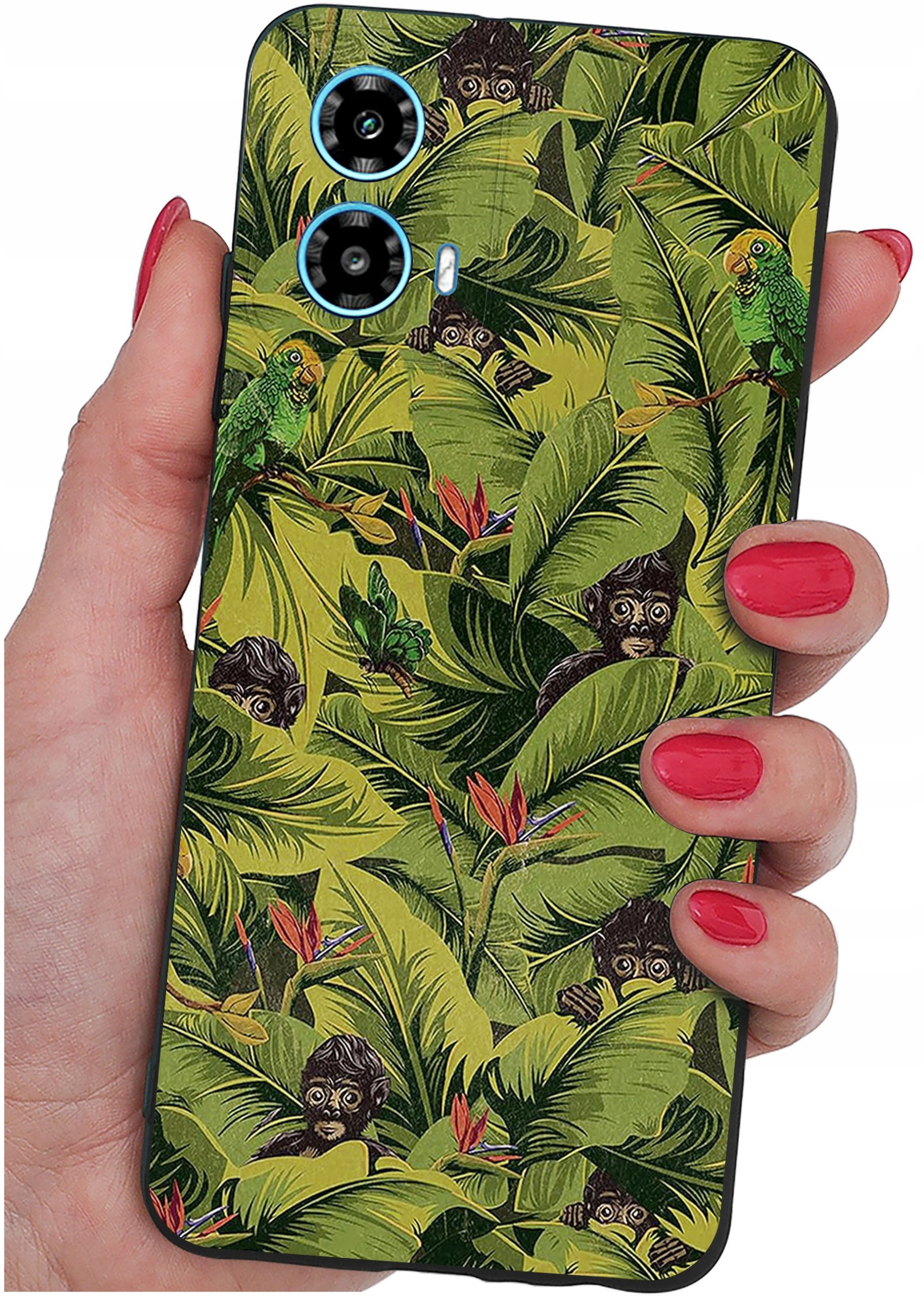 ETUI do Motorola Moto G34 5G WZORY |SILIKONOWE MATT CASE + SZKŁO 9H