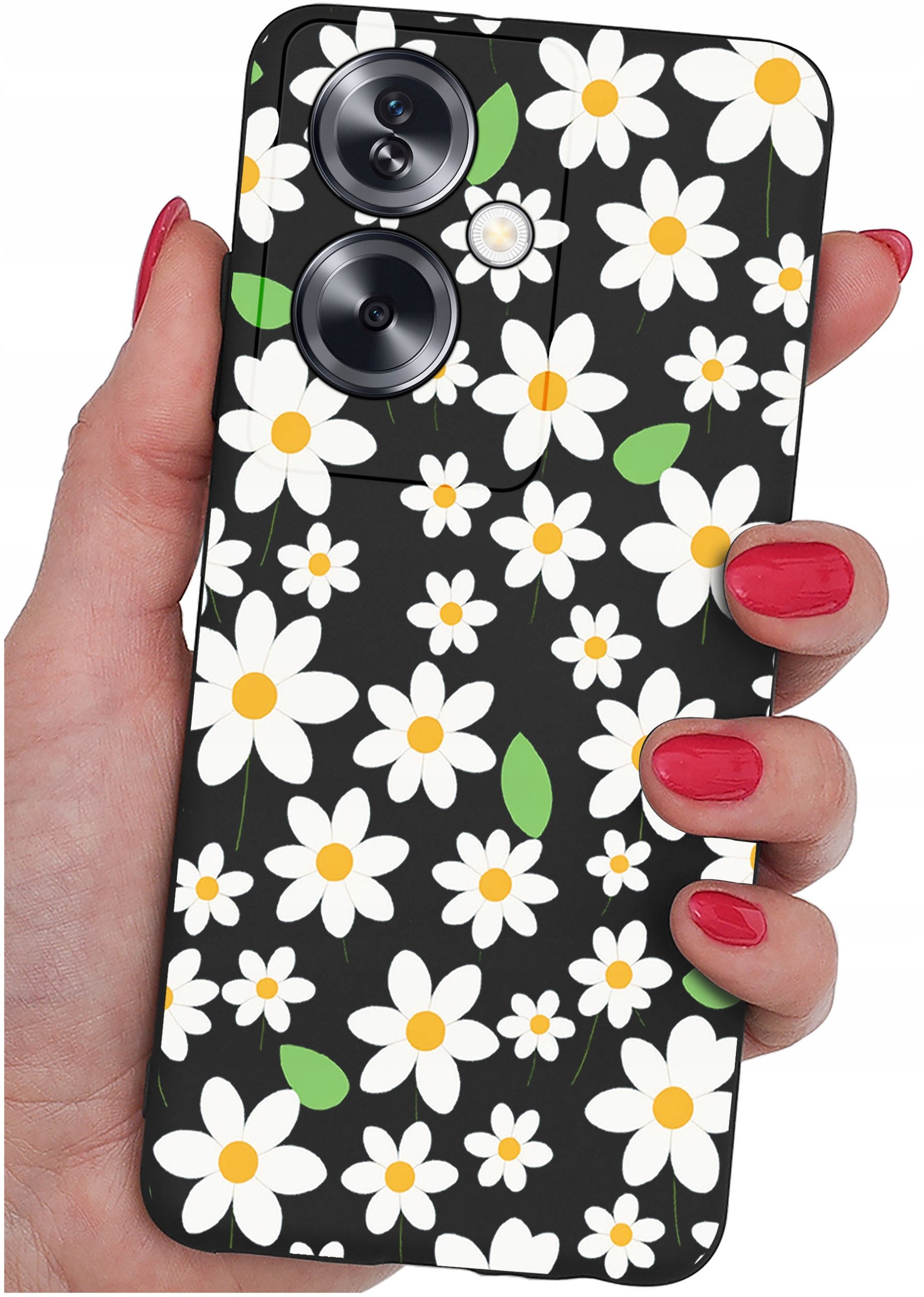 ETUI do Oppo A79 5G WZORY |SILIKONOWE MATT CASE + SZKŁO ochronne 9H