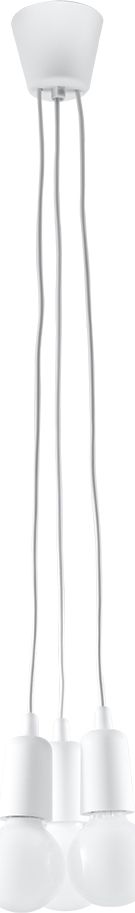 Lampa wisząca Sollux Lampa wisząca DIEGO 3 biała
