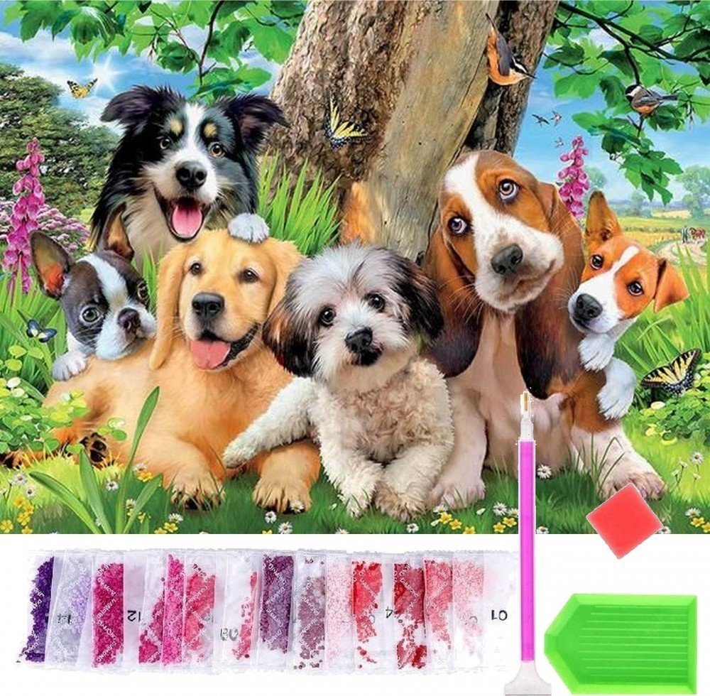 Norimpex Diamentowa mozaika Psia rodzina 1006380