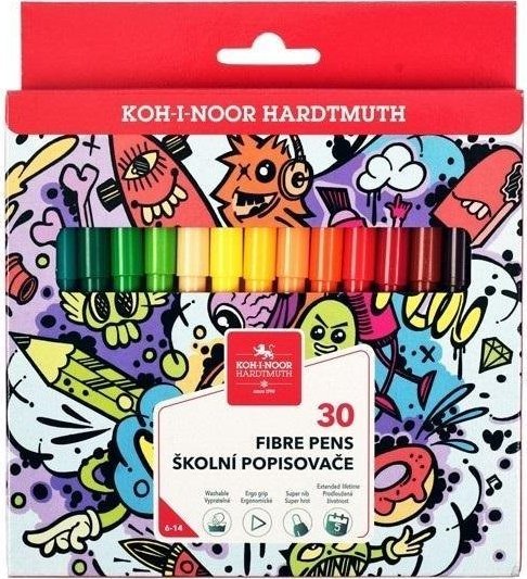 Koh-i-noor Flamastry 710/2CJ/23 30 kolorów
