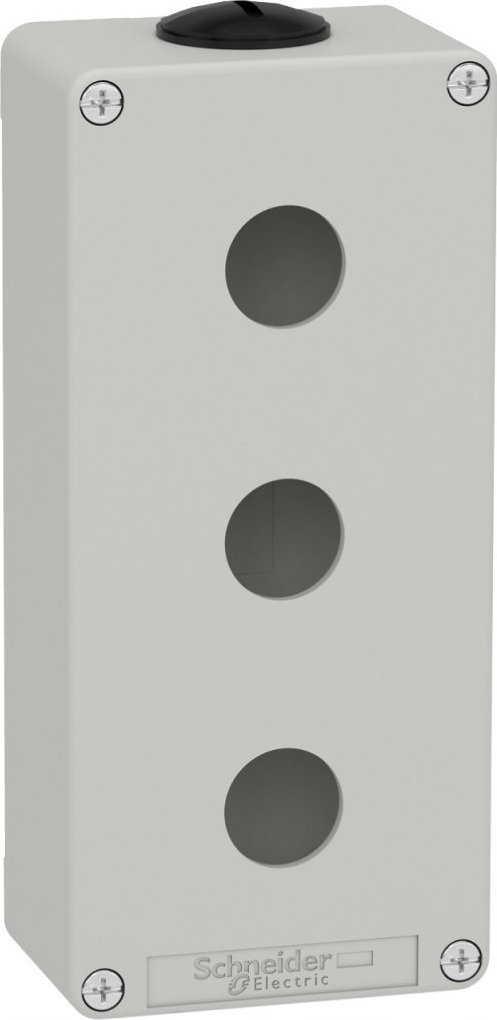 Schneider Harmony XAP Kaseta sterownicza pusta szara 3 otwory XAPD3203