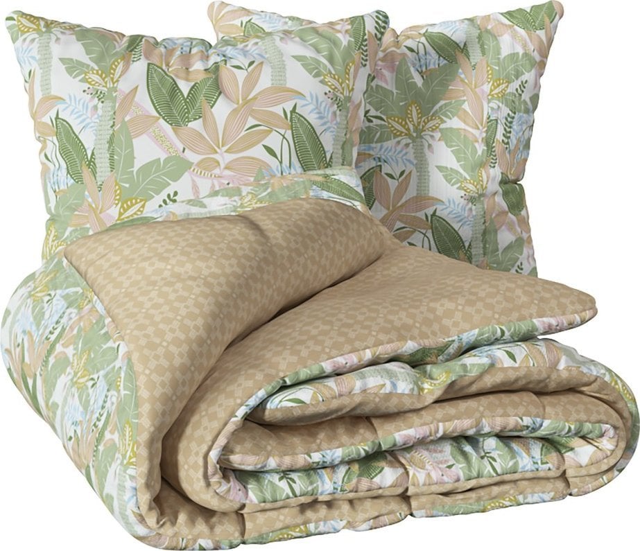 Komplet pościeli bawełnianej June Green 240x220 cm