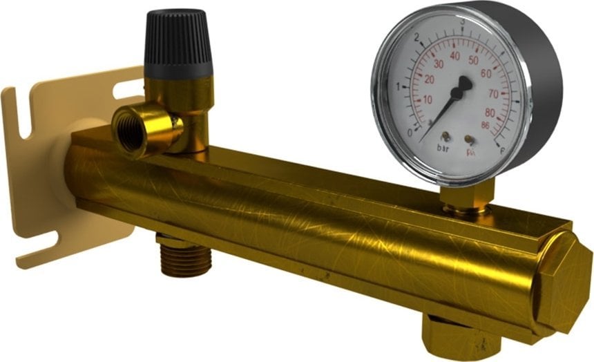 Gorgiel Grupa bezpieczeństwa CWU, mosiężna z osprzętem