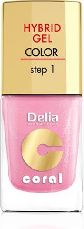 Delia LAKIER CORAL HYBRID GEL 31 J PERŁOWY RÓŻ