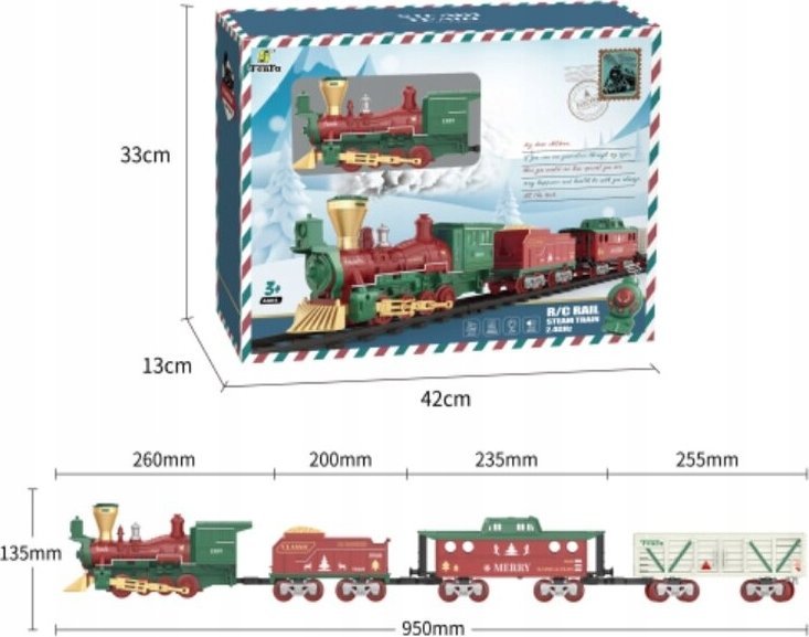 Kolejka Elektryczna Fenfa RC Pilot 2,4 GHz Lokomotywa Pociąg Towarowy