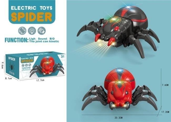 Pająk ze światłem i dźwiękiem