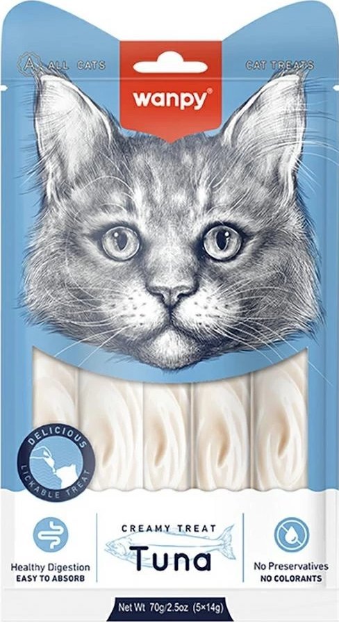 Wanpy Krem dla Kota Tuńczyk 70g
