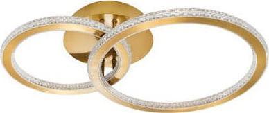 Lampa sufitowa Luces Exclusivas Modernistyczna LAMPA plafon MONTE LE41694 Luces Exclusivas sufitowa OPRAWA glamour LED 48W 2928K pierścienie rings zot
