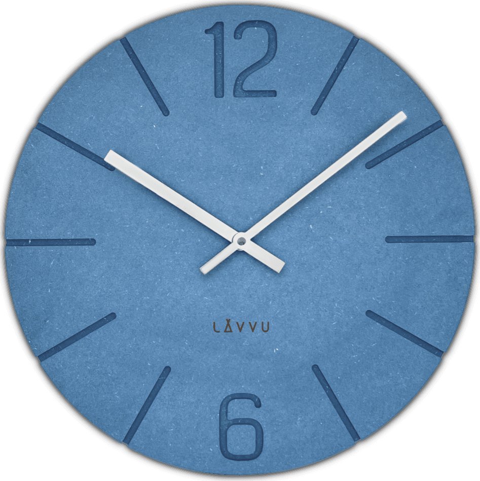 Lavvu LAVVU Niebieski zegar ścienny Natur* 34cm