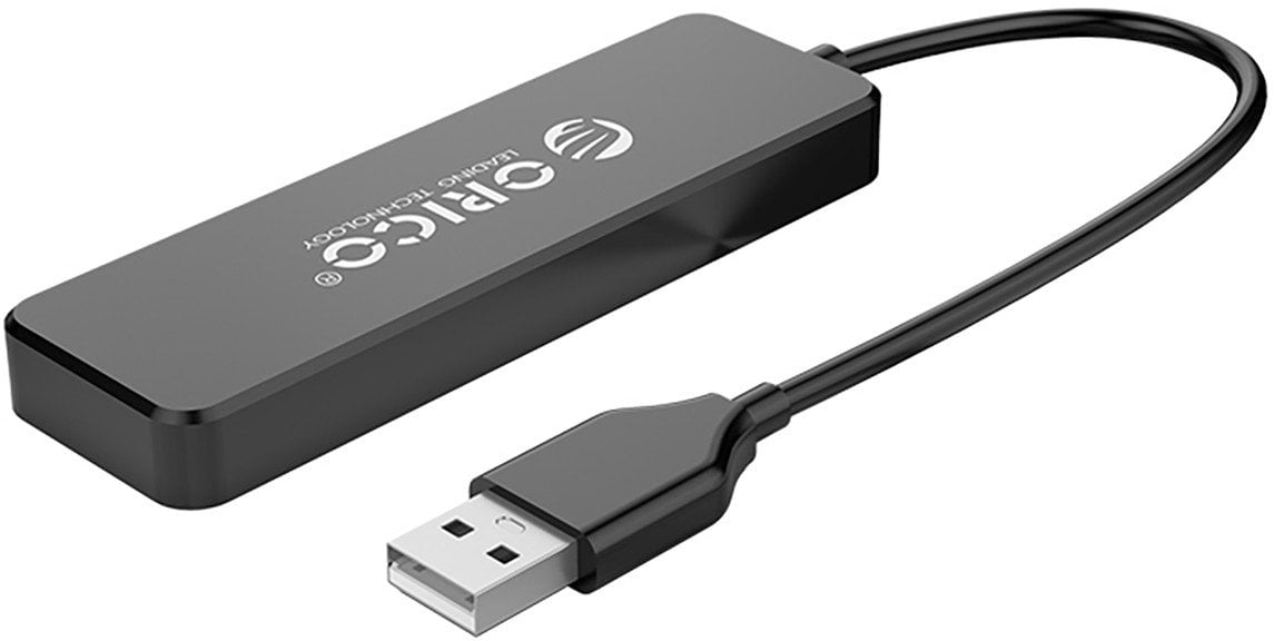 Hub FL01 stacja dokująca rozdzielacz USB-A na 4x USB-A - czarny Hub FL01 stacja dokująca rozdzielacz USB-A na 4x USB-A - czarny