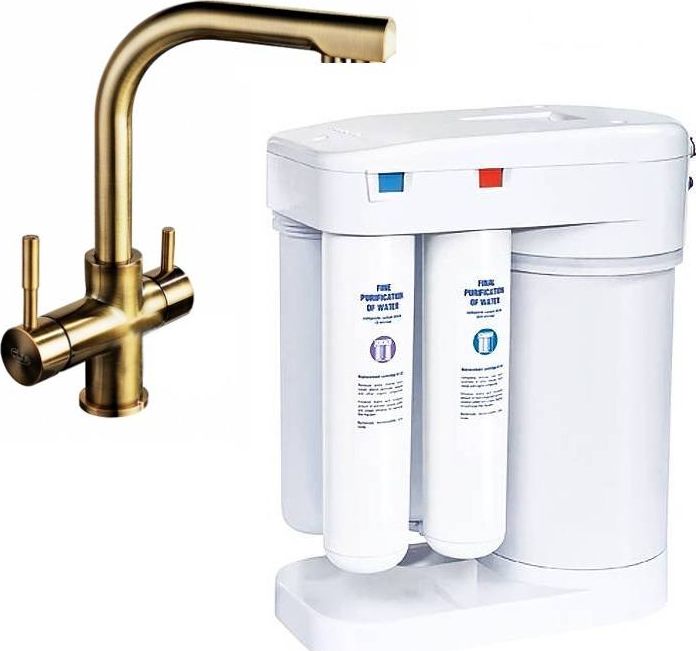 Aquaphor Filtr osmotyczny Morion - Aquaphor + bateria trójdrożna Alabama antyczny mosiądz