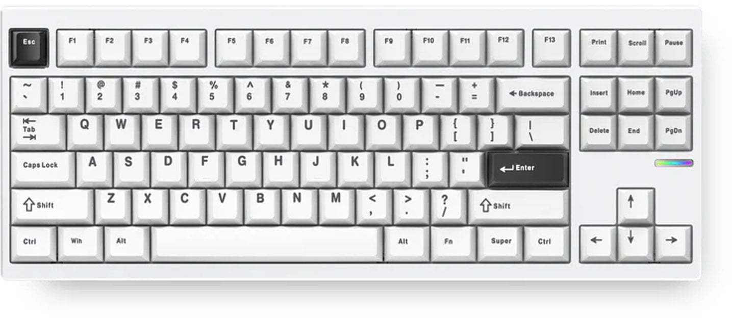 Klawiatura MCHOSE GX87 Ultra Vintage White (MC-GX87-A5)