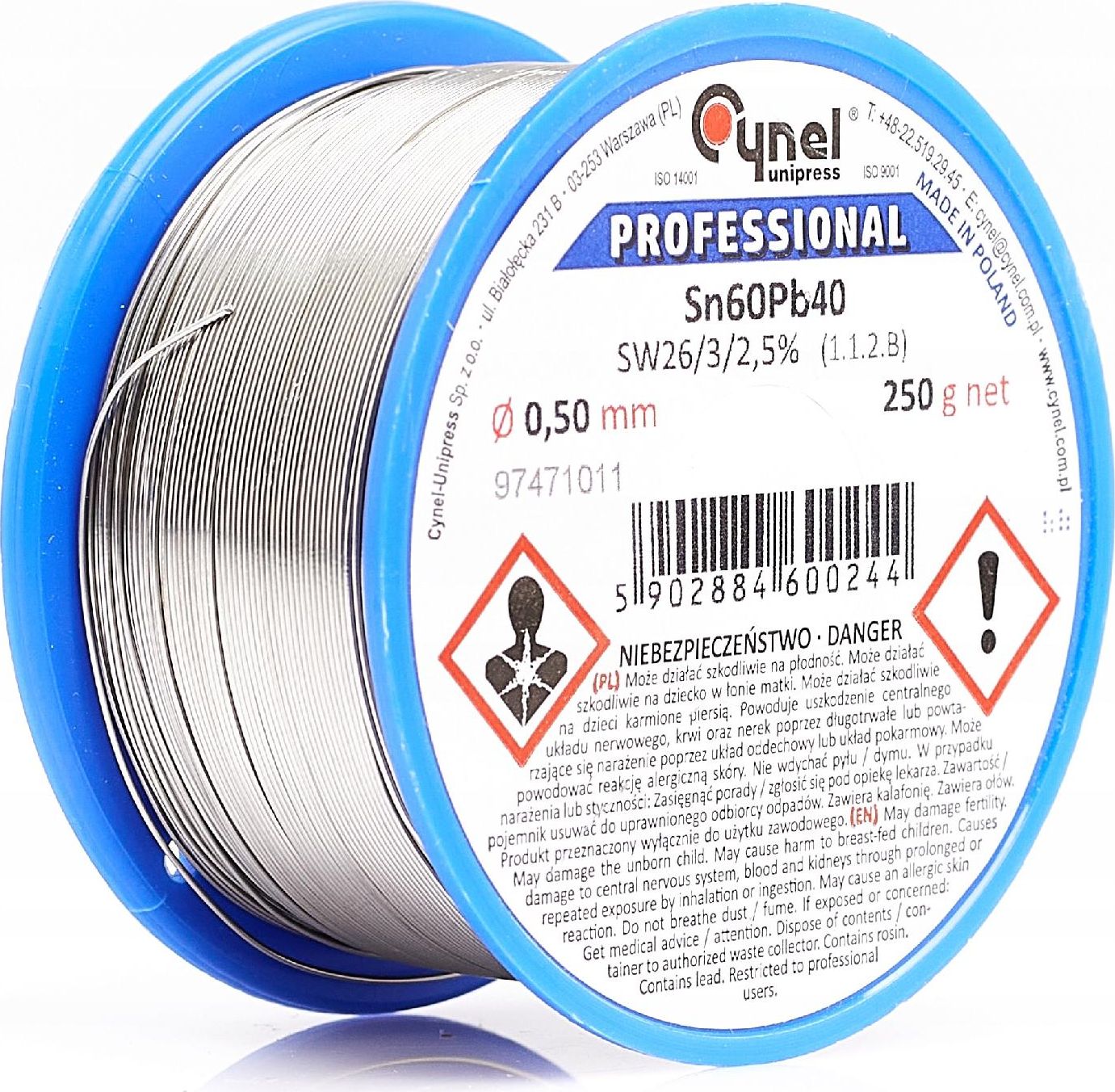 Techrebal Cyna Sn60Pb40-SW26 0,50 250g