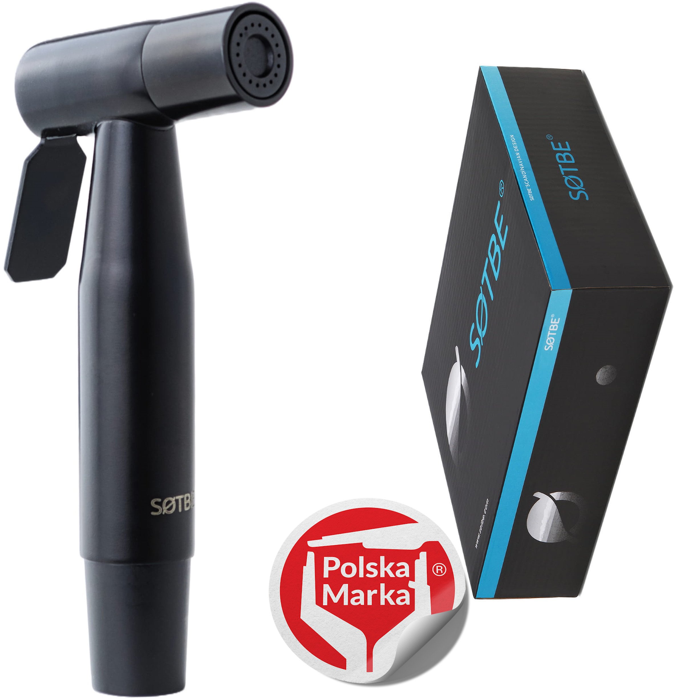 SOTBE LARK BIDETTA DUE NERO słuchawka bidetowa Kolor czarny