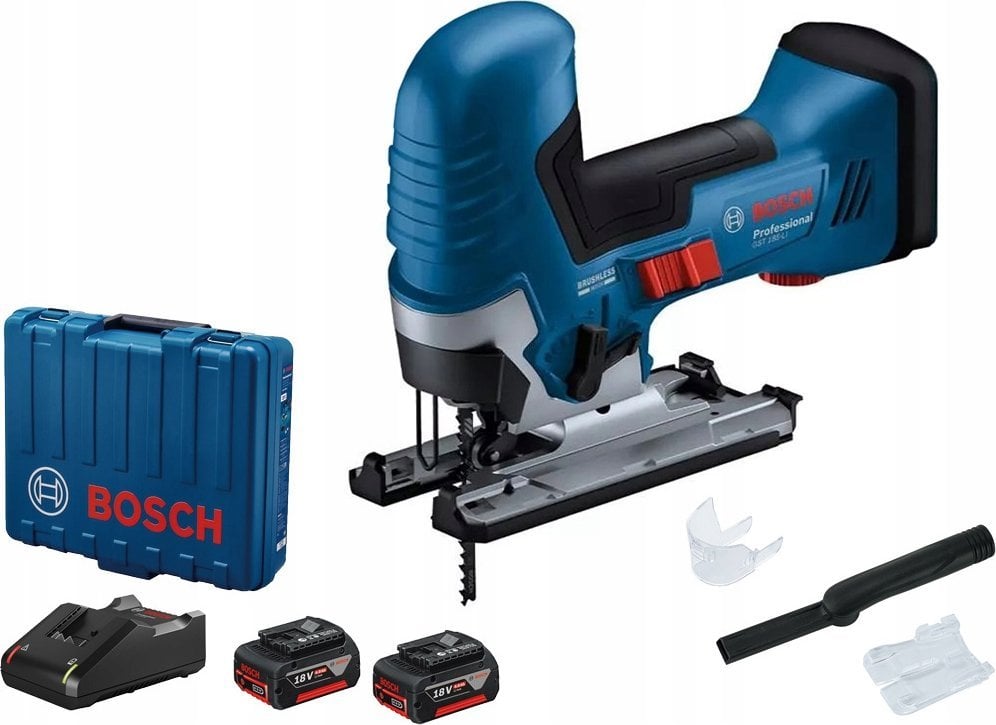 Bosch WYRZYNARKA GST 185-LI 2X4.0AH LI-ION UCHWYT "S WALIZKA
