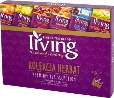 Irving Kolekcja herbat 6 gatunków 30 torebek Irving