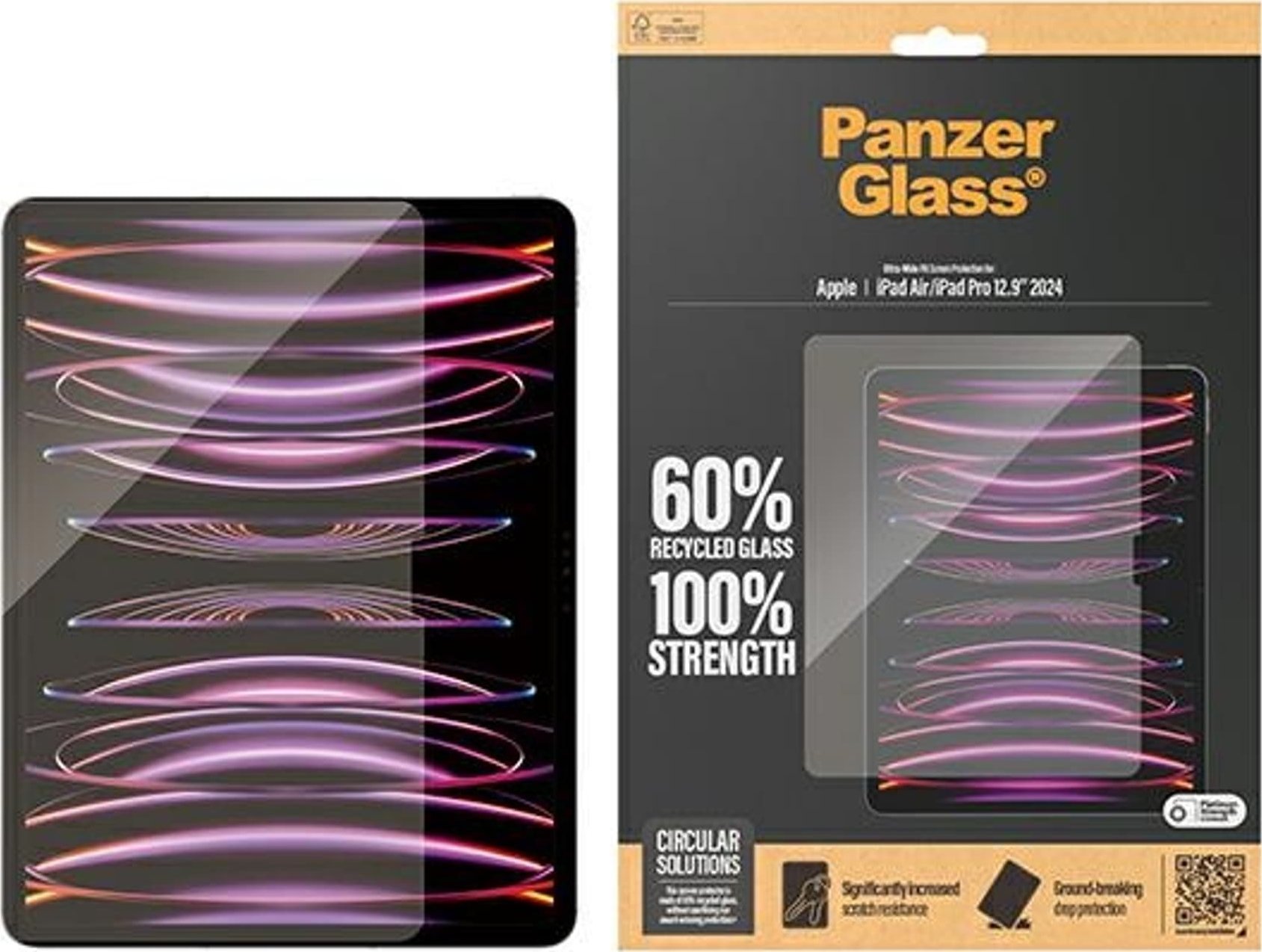 PanzerGlass PanzerGlass Ultra-Wide Fit Apple iPad Air 13" 2024 | iPad Pro 13" 2024 Screen Protection 2835