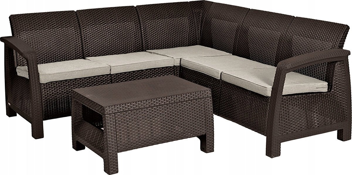 Darza mebelu komplekts Corfu Relax Set bruns 8711245158334