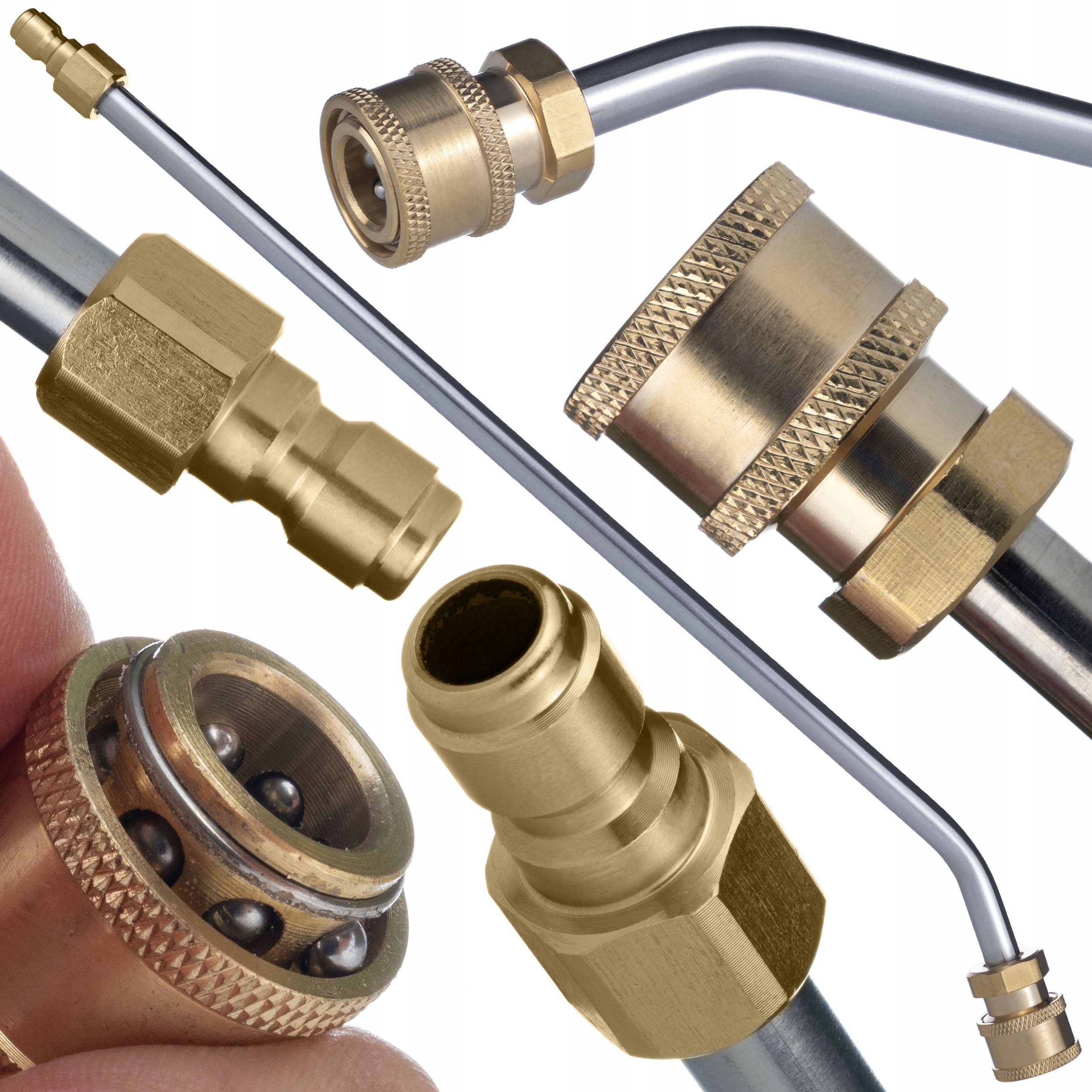 LANCA DO MYJKI NA SZYBKOZŁĄCZKE 1/4 28CM ZAGIETA 30 ROSFIX LAVOR PARKSIDE